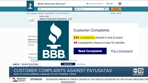 Taxpayers complain company was slow to resolve tax payment errors