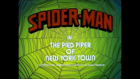 Spider-Man ( The Pied Piper of New York Town ) Full Cartoon 1981