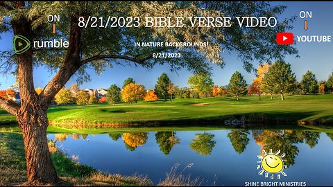 8/21/2023 BIBLE VERSE VIDEO