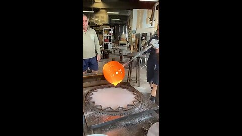 glass art with liquid glass