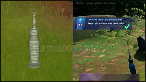 COLOQUE PROJETEIS ANTITANQUES - FORTNITE