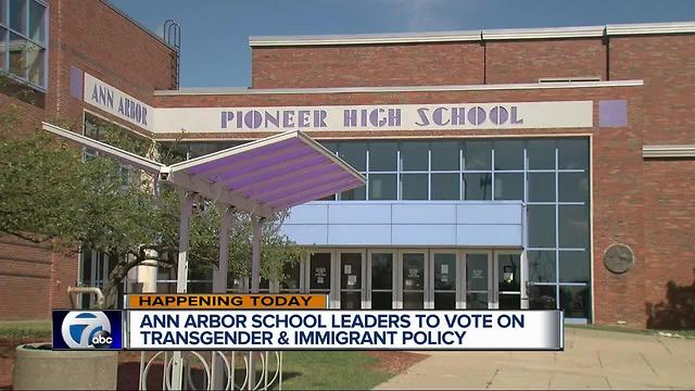 Ann Arbor school leaders to vote on transgender and immigrant policy