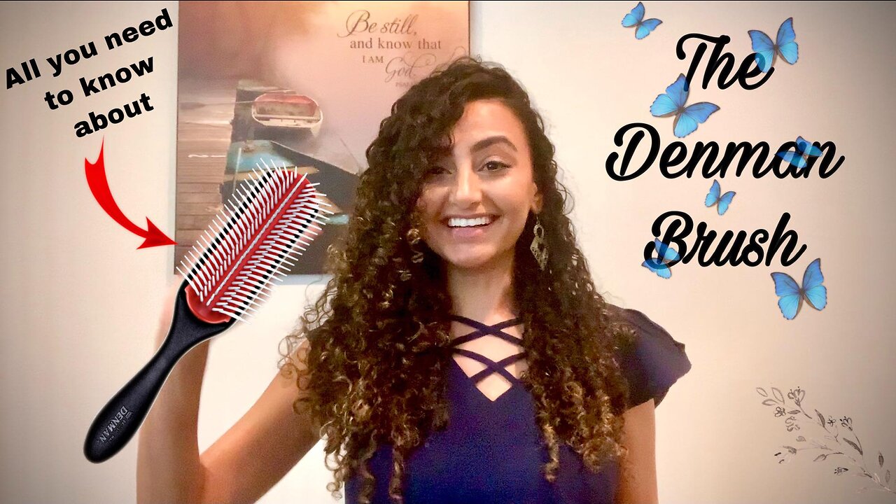 The Denman Brush Review & Demo | ازاي بستعمل فرشاة الدنمان (دينمان برش) لشعري الكيرلي