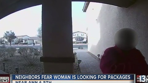 Resident in North Las Vegas fear woman stealing packages