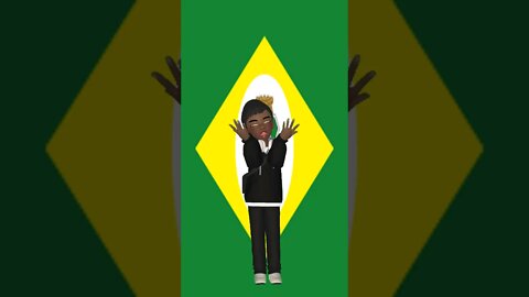 Vídeo de Animação - Avatar dançando na frente da bandeira do Ceara #shorts