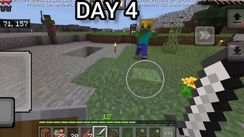 First week of 100 days Minecraft