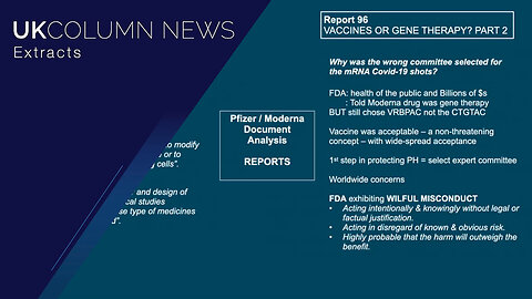 Cheryl Grainger Reports Updates On Pfizer and Moderna Document Analysis - UK Column News