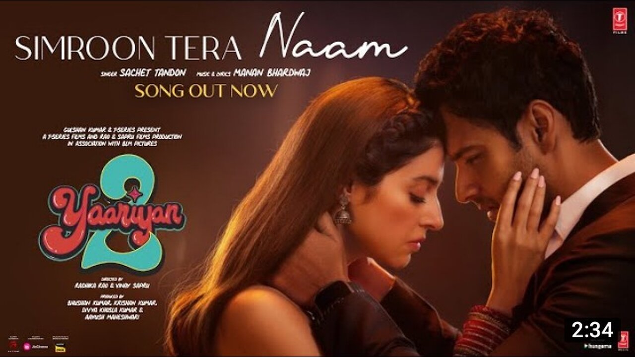 SIMROON TERA NAAM: Yaariyan 2 | Divya Khosla K, Yash |Manan, Sachet| Radhika R, Vinay