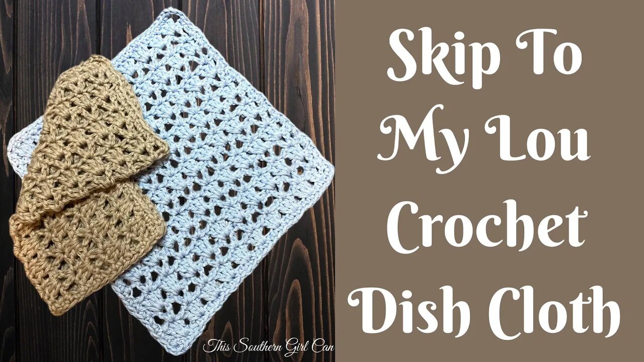 Easy Crochet Projects: Easy Crochet Dish Cloth | Skip To My Lou Crochet Dish Cloth