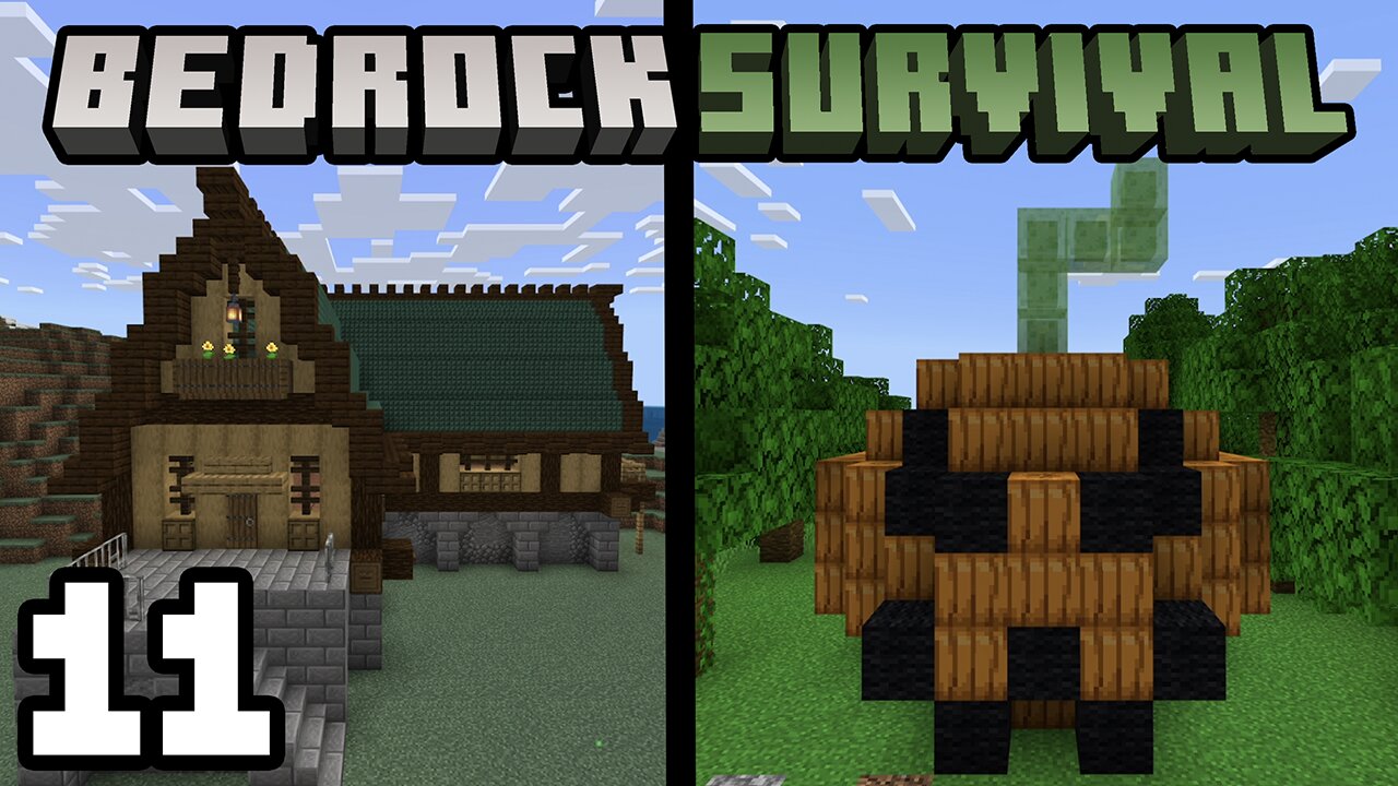 Bedrock Survival 11 New Base & Happy Halloween!