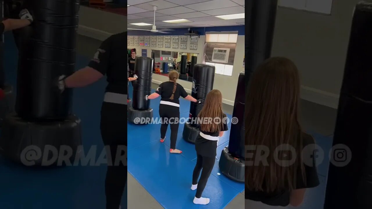 Kids Warming Up for Their Jiu-Jitsu Class a Bochner's Studio