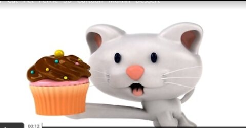 Cat Pet Feline 3d Cartoon Muffin Dessert