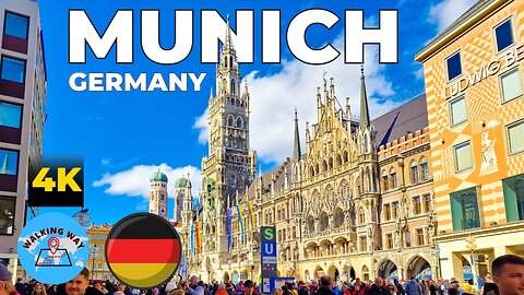 Munich, Germany Walking Tour 4K