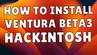 HACKINTOSH - HOW TO INSTALL (COMO INSTALAR) macOS VENTURA BETA 3