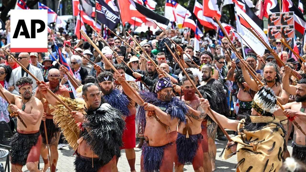 Tens of thousands march in New Zealand in support of Māori rights