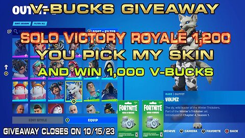 🔶 YOU PICK MY SKIN GIVEAWAY 2 WINNERS WILL PICK FROM MY 394 SKINS & GET 1K V-BUCKS EACH MAYBE 2K 🔶