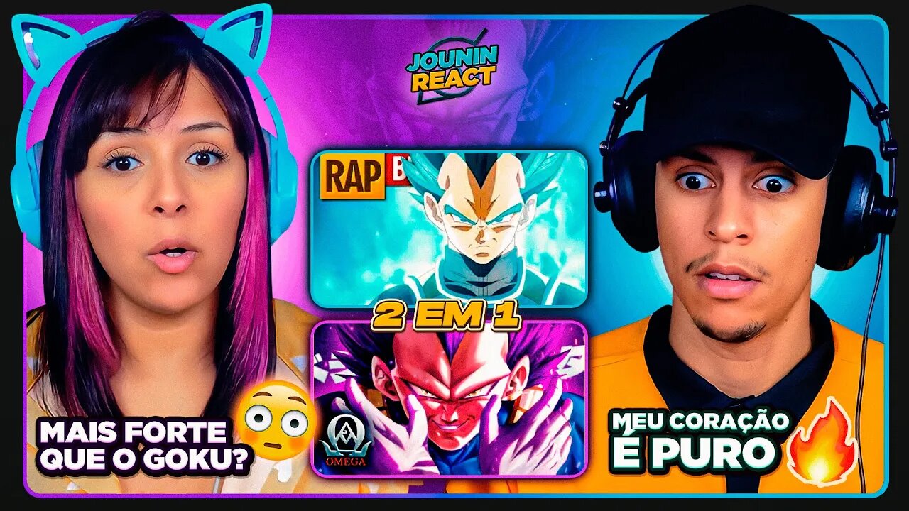 2 EM 1 - Rap do Vegeta Tauz e Ego Superior OMEG4 | [React em Casal] 🔥