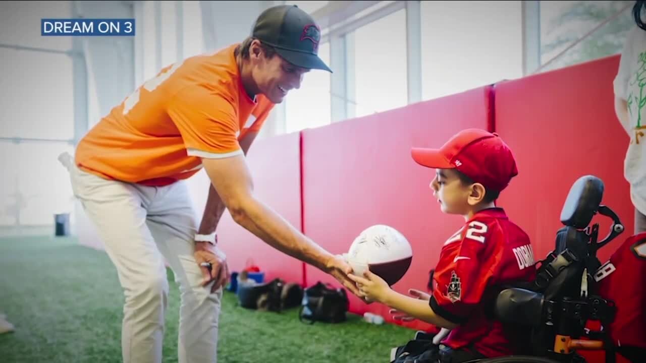 Nonprofit fulfills Henderson boy's dream of meeting Tom Brady, Tampa Bay Buccaneers