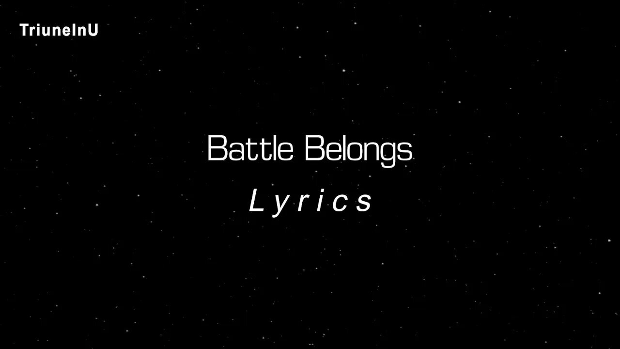 Battle Belongs Lyrics