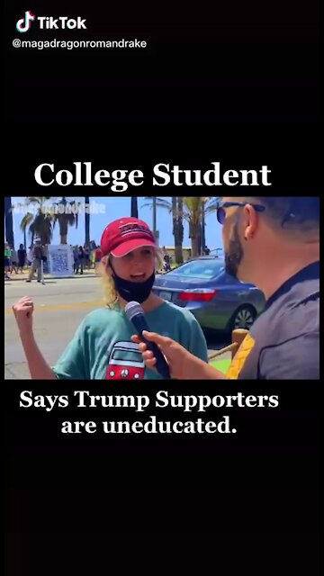 Trump supporters are uneducated?🙄