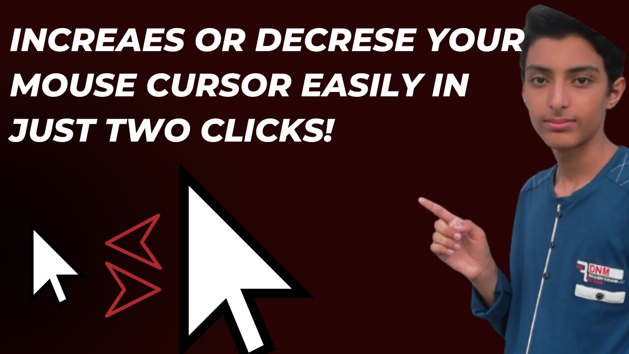 how to increase or decrease the size of mouse cursor | 2023 | #viral #viralvideo | with USMAN BHAI