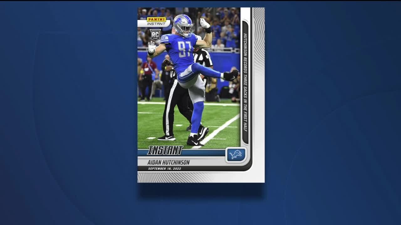 'Billie Jean' dance and three sacks: Aidan Hutchinson gets made-to-order Panini rookie card