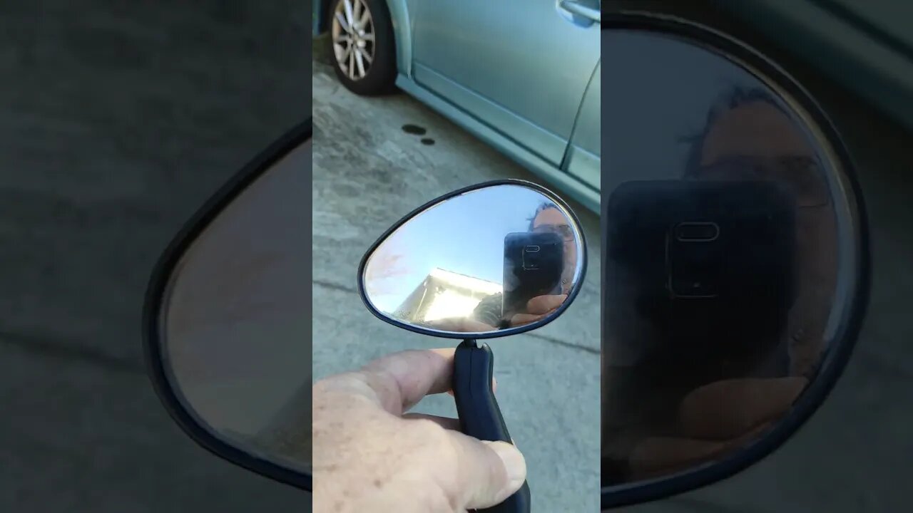 Put a mirror on your bike. Cateye BM500