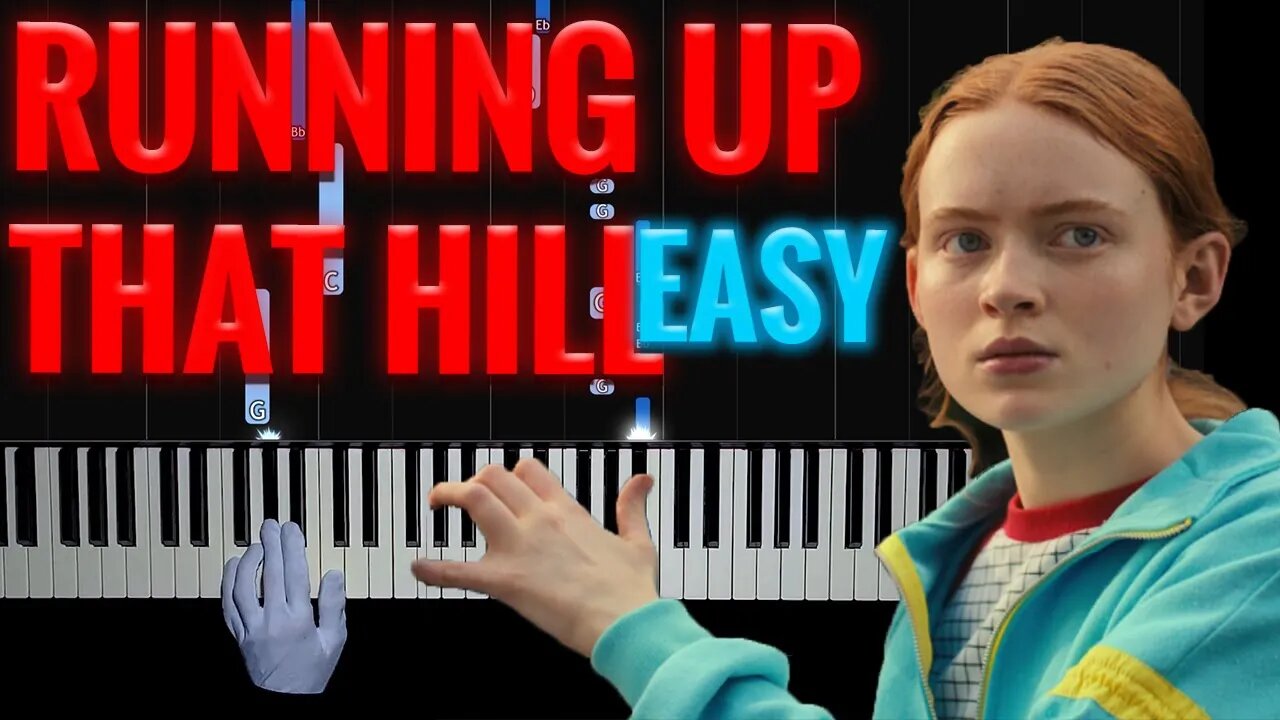 Running Up That Hill - Kate Bush (Max Song Stranger Things) | EASY Piano - Hands Tutorial