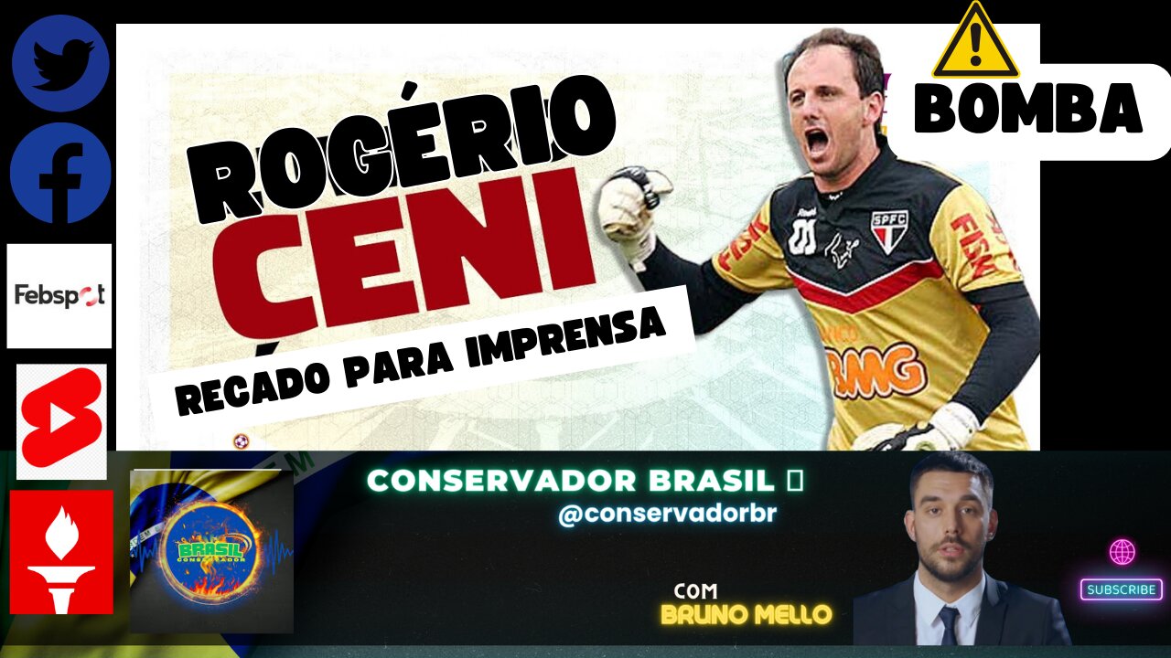 JOR CONSERVADOR BR - "ELE FALOU SEM MEDO DO CANCELAMENTO" ROGÉRIO CENI : DEVERIAMOS SER + PATRIOTAS