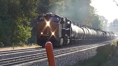 CSX M369 Manifest Mixed Freight Train from Sterling, Ohio October 8, 2022