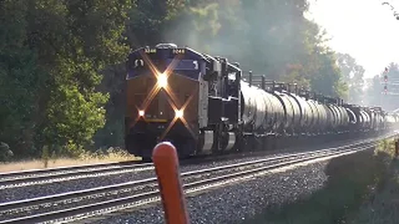 CSX M369 Manifest Mixed Freight Train from Sterling, Ohio October 8, 2022