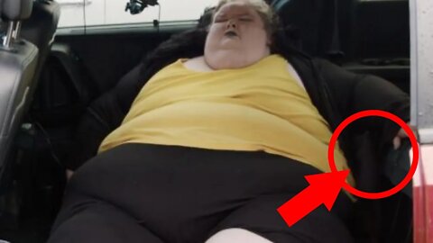 Obese Woman Gets STUCK In Car