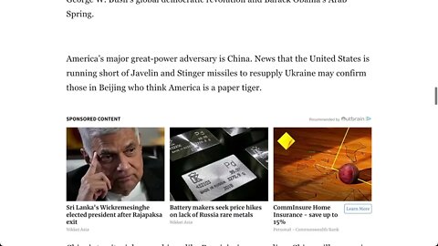 美國「國家利益」雜誌: 美國大戰略：偽裝衰落