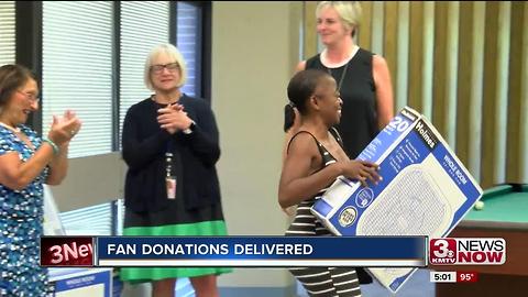 Assessor's Office delivers donated fans