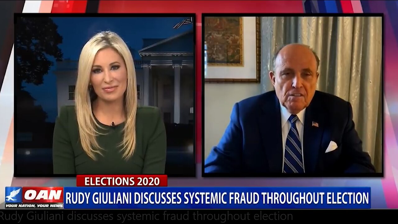 Rudy Giuliani discusses systemic fraud throughout election - OAN - November 2020