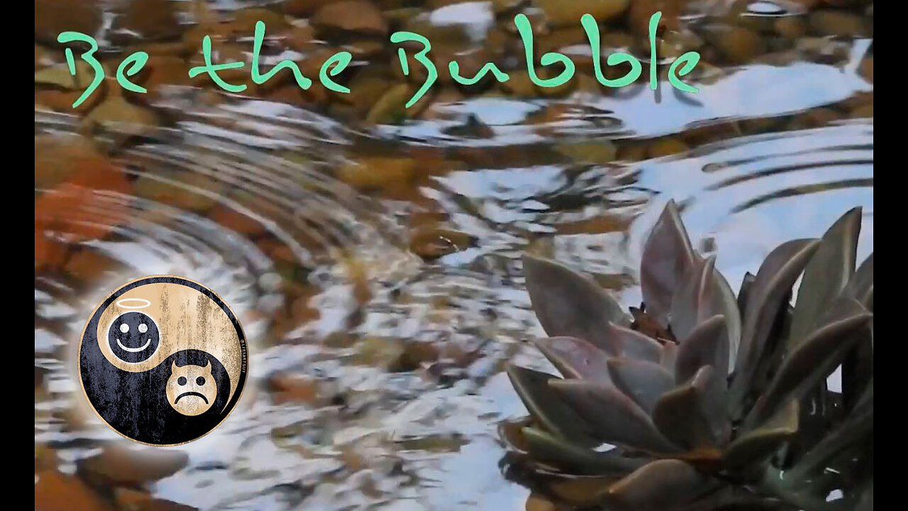 BE THE BUBBLE - A MEDITATION MOMENT