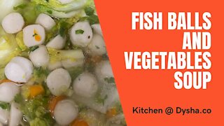 Cooking Fish Balls and Vegetables Soup. Cooking Idea & Inpiration. Dysha Kitchen. #shorts