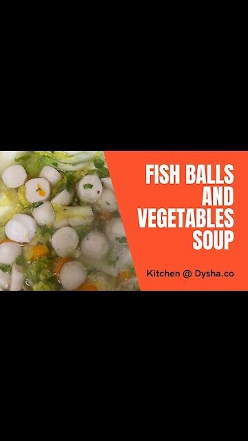 Cooking Fish Balls and Vegetables Soup. Cooking Idea & Inpiration. Dysha Kitchen. #shorts