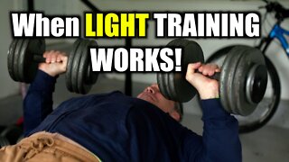 When Does TRAINING LIGHT Work BETTER for Natural Bodybuilding?