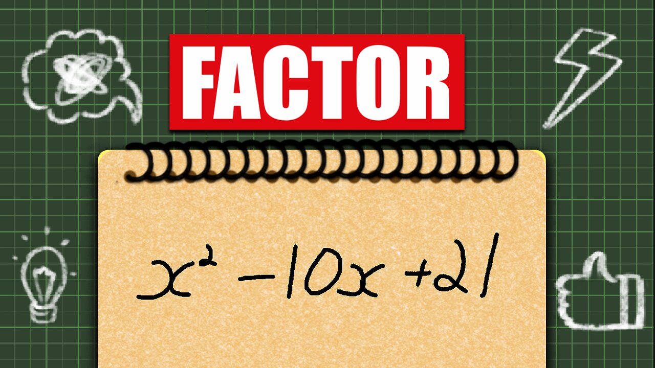 Factoring a polynomial with a negative x term