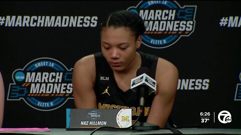 Naz Hillmon gets emotional when reflecting on career at Michigan