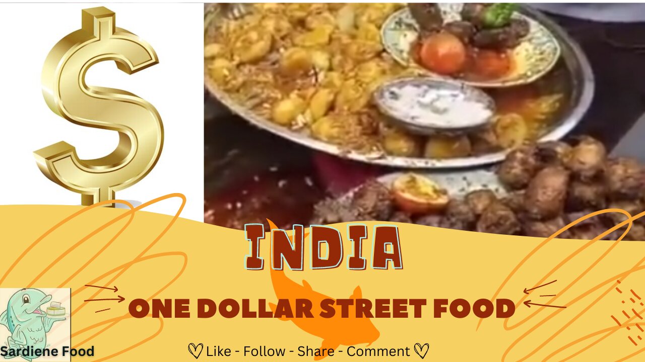 ONE DOLLAR Street Food - 1$ India's Street Food - Very Yummy !!