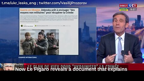 French media discussing ethnic cleansing Russians in Crimea