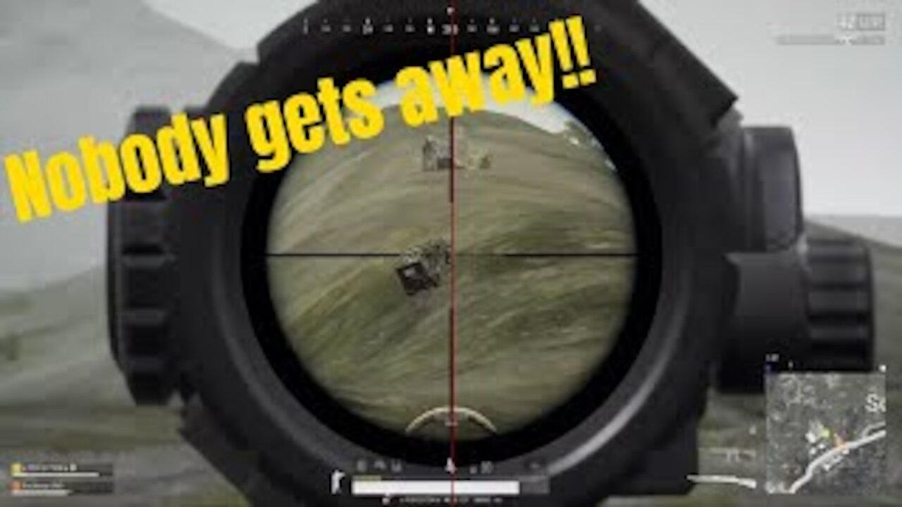 Nobody gets away | wait for the ending. PUBG best sniping moments