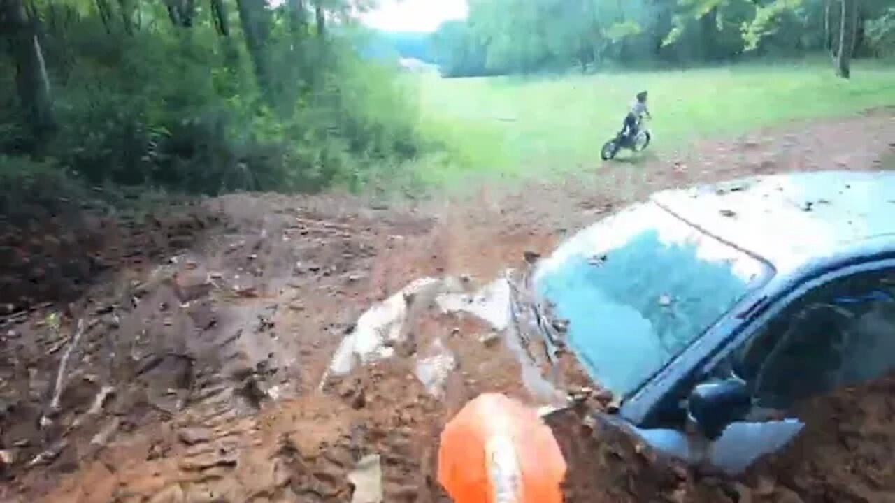 OSET 20R Trials Bike on the EnduroCross Track