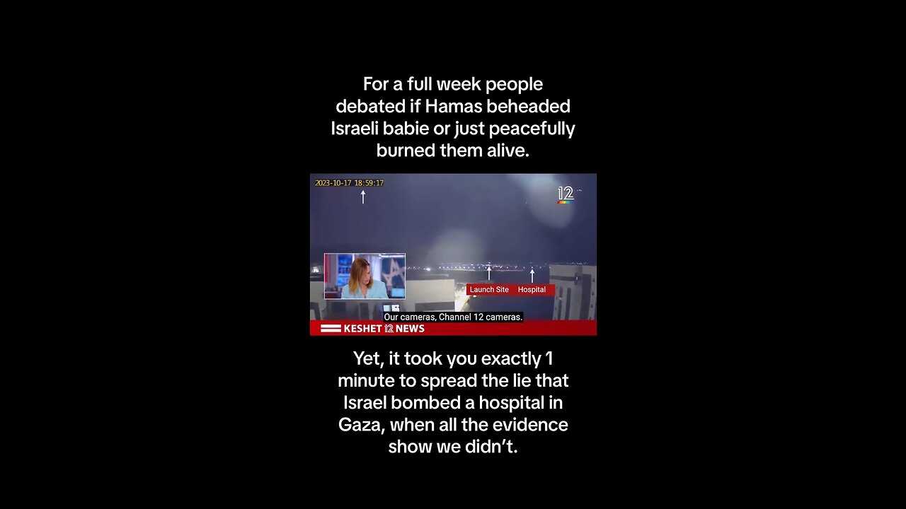 Video proof of Hamas rocket hitting their own hospital