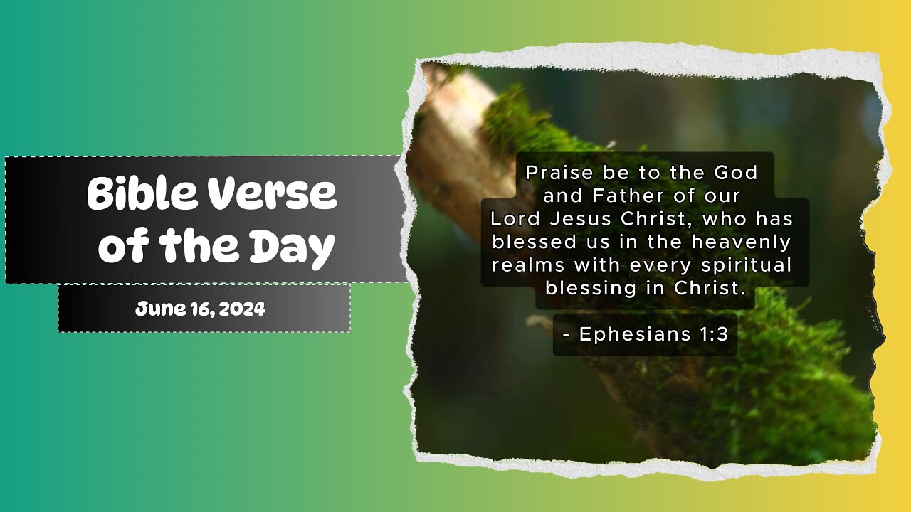 Bible Verse of the Day: June 16, 2024