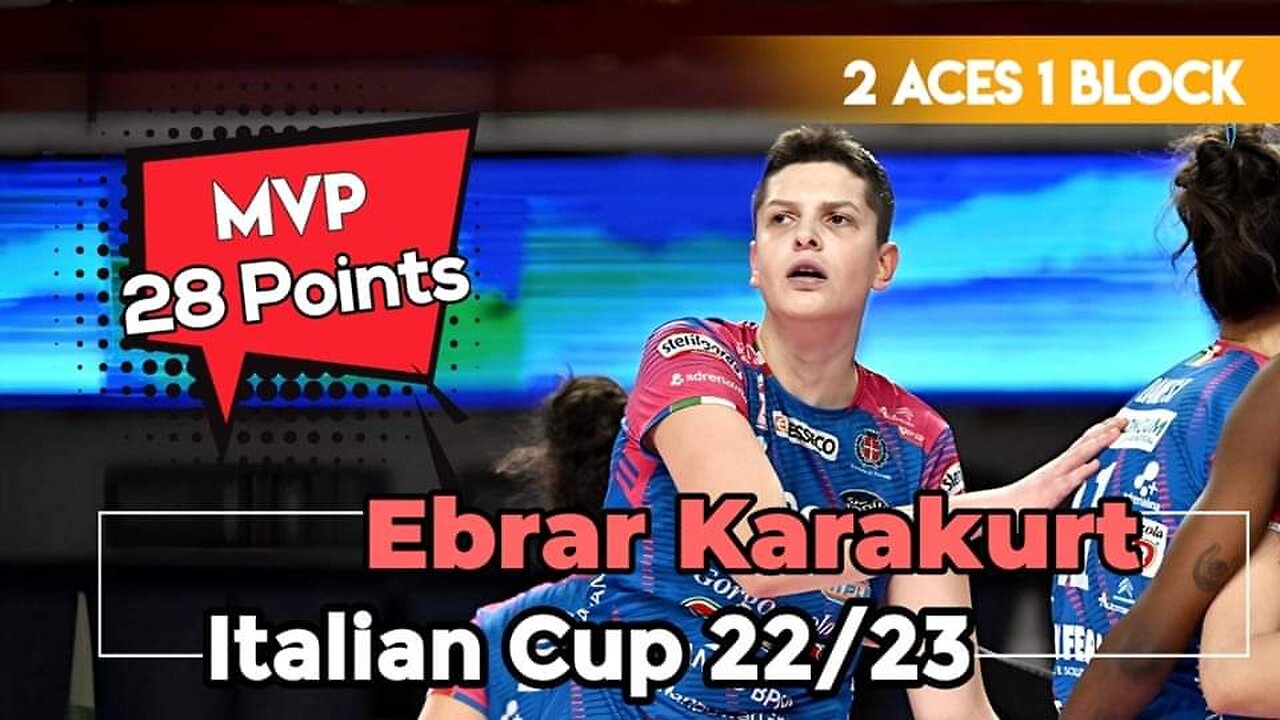 [Italian Cup 2022/23] [Quarter-final] [Novara vs Chieri] [Ebrar Karakurt]