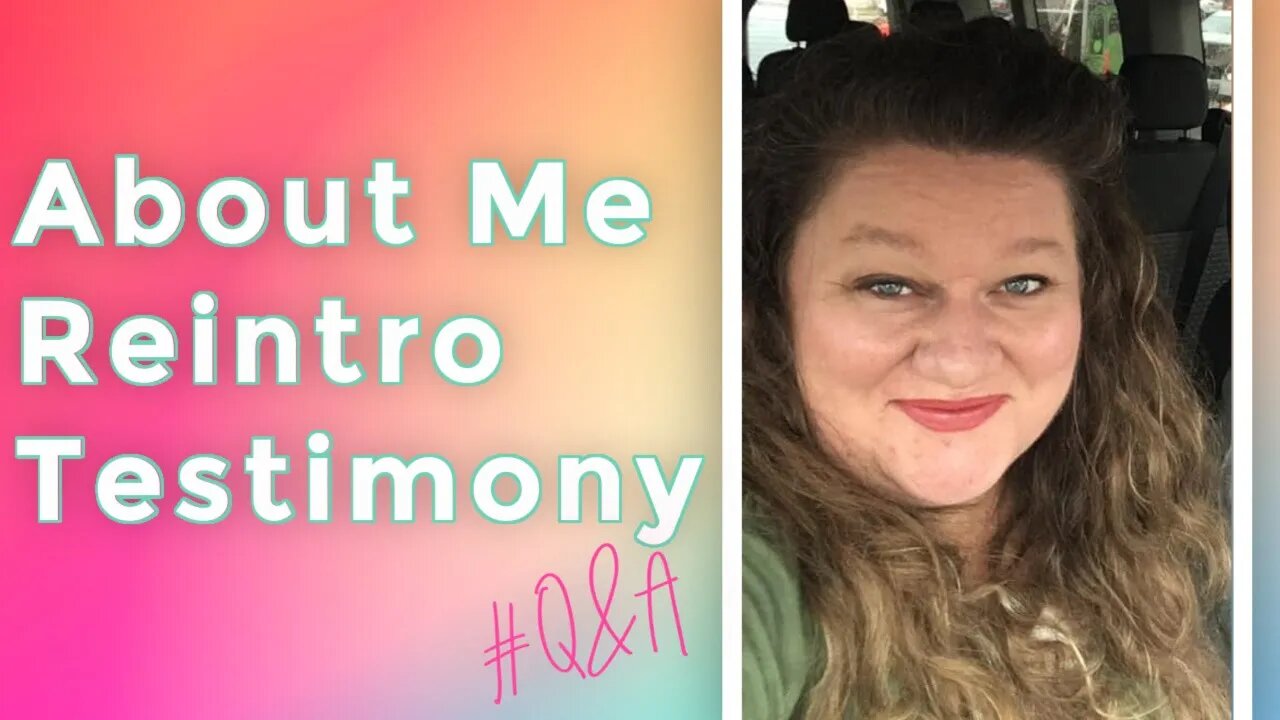 About Me, Reintroduction, Testimony, Q&A