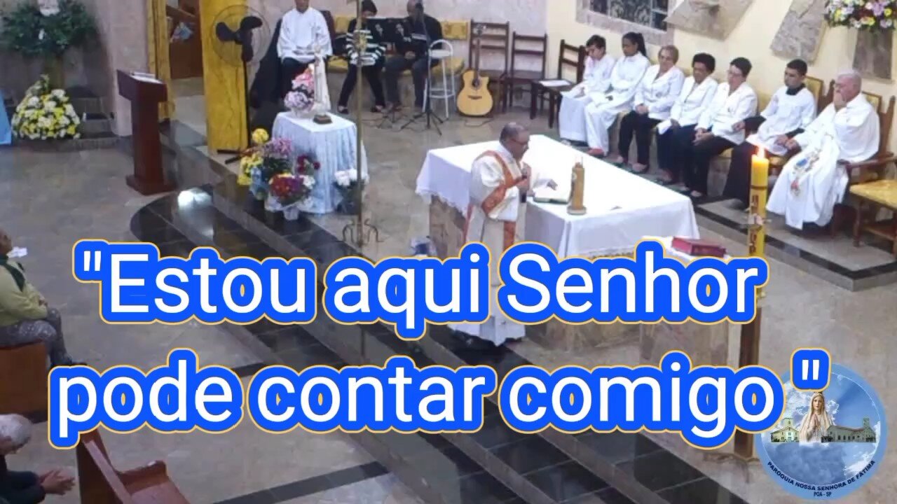 Diácono Nivaldo França de Medeiros - Homilia "Estou aqui Senhor pode contar comigo "